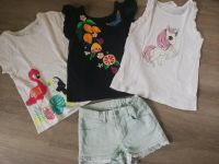 kurze Hose Shorts H&M und Shirts 134 Hessen - Fulda Vorschau