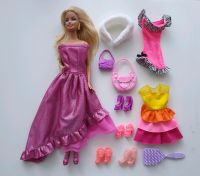 Barbie Puppe Abendkleid Tasche Schuhe Ballkleid Nordrhein-Westfalen - Höxter Vorschau