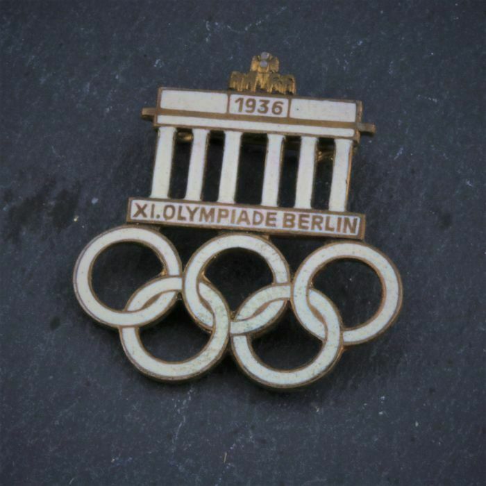 Orig 11 XI Olympische Sommerspiel Berlin 1936 Anstecker Pin Nadel Abzeichen Besucher Olympia Spiele Emaille Geschenk Set Sport Abzeichen  Sammler Neuwertig Top Versand Händler DHL Echt Neuw in Igel