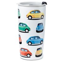 Fiat 500 Retro Thermobecher für Essen & Trinken 500ml Schleswig-Holstein - Breitenburg Vorschau