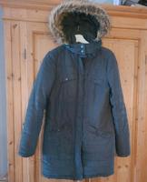 ❤️ Winterjacke Damen Gr. 40 Gina grau "Plüschkapuze" Ernstings Hessen - Rosbach (v d Höhe) Vorschau