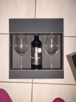 Rotwein mit 2 Weingläsern von Rosenthal Nordrhein-Westfalen - Borgholzhausen Vorschau