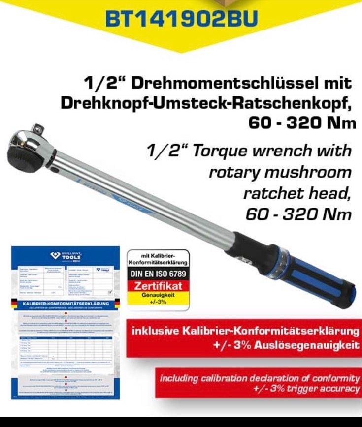 Ks Tools Brilliant 1/2" DREHMOMENTSCHLÜSSEL 60-320NM in Nordrhein-Westfalen  - Remscheid | Werkzeug Anzeigen | eBay Kleinanzeigen ist jetzt Kleinanzeigen