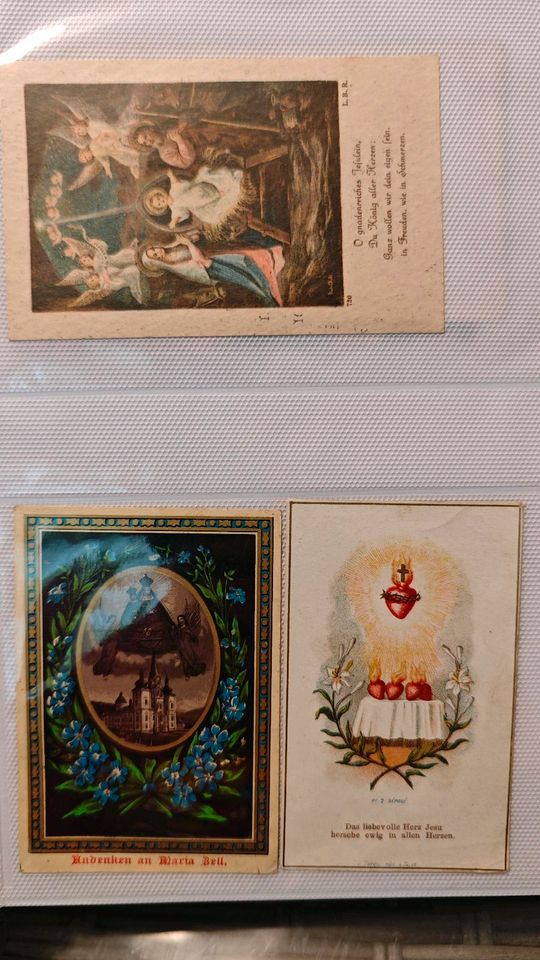 Ca. 125 Stück antike Heiligenbildchen Konvolut in Passau