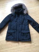 Daunen-Winterjacke, René Lezard, Gr. 40, schwarz, Kapuze,Pelz Bayern - Opfenbach Vorschau