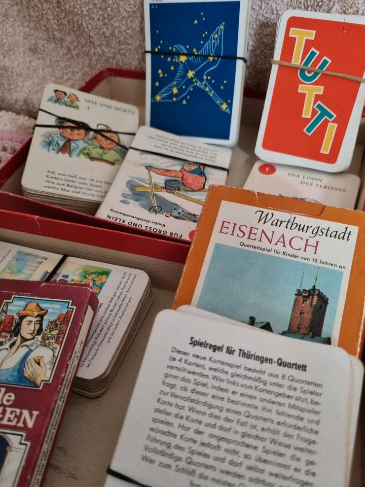 Alte Quartett Karten in Eichwalde