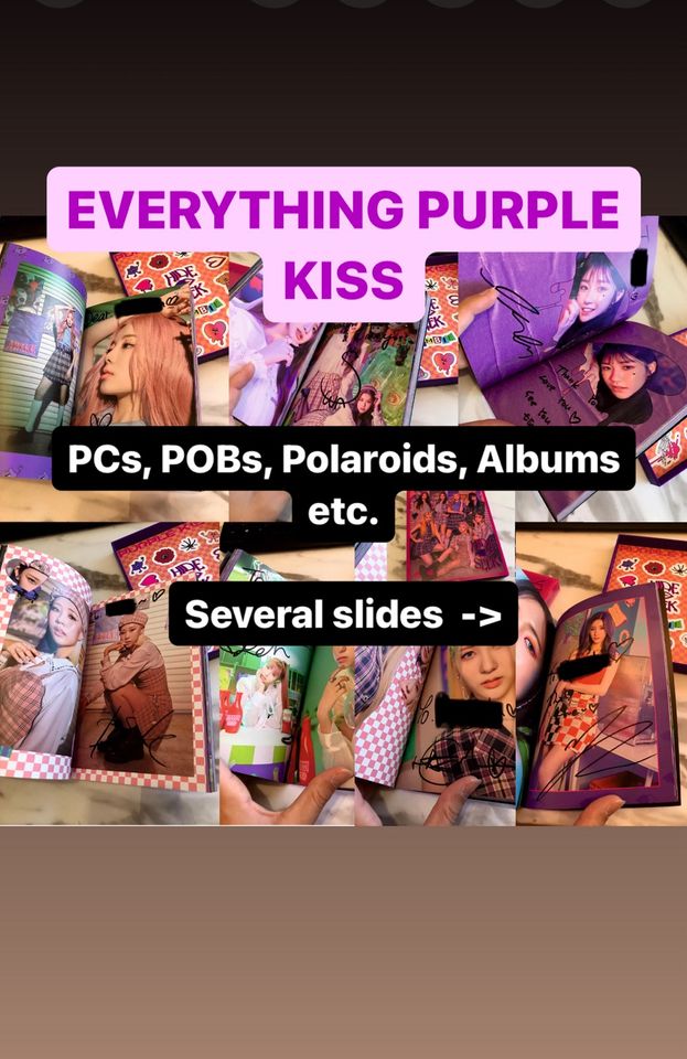 [WTS] purple kiss photocard album polaroid signed kpop in Bremen