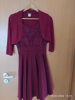 Konfirmation Abschluss-Kleid Gr. S wie neu, weinrot, Marke Felani Baden-Württemberg - Waldachtal Vorschau