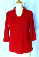 OLSEN Damen Polo Shirt mit Brusttaschen Rot 3/4 Arm Gr. 40/L Hessen - Herleshausen Vorschau