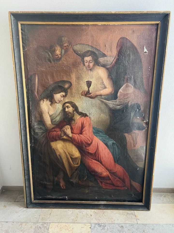 BAROCK GEMÄLDE 18 TES JH ALTARTAFEL JESUS MIT ENGELN 160x224cm - Versand möglich 59 Euro - Wir sind für Sie da lokal in 86830 Schwabmünchen oder online ARTHOME24 in Schwabmünchen