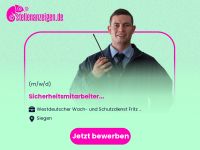 Sicherheitsmitarbeiter (m/w/d) Nordrhein-Westfalen - Siegen Vorschau