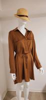 L 40 38 M Stradivarius NEU Kleid Tunika Bluse Gold braun sexy Beuel - Oberkassel Vorschau