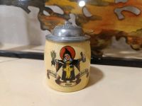 Miniatur Bierkrug mit Deckel, 'Gruß aus München', alt, antik Brandenburg - Cottbus Vorschau