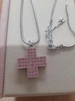 ❤Swarovski Kreuz Kette in rose wie neu ❤ Niedersachsen - Eschede Vorschau