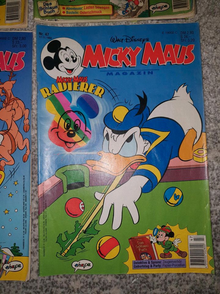 Comics Micky Maus, Donald Duck, Micky Vision 90er in Greifswald