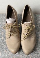 TAMARIS Halbschuhe Schnürpumps, Gr. 38, Leder Fb. beige Schleswig-Holstein - Achtrup Vorschau