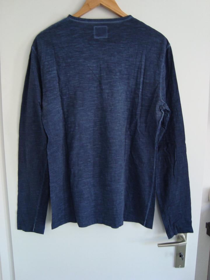 Esprit modisches Langarm-Shirt viele Details Used Look blau NEU in Köln