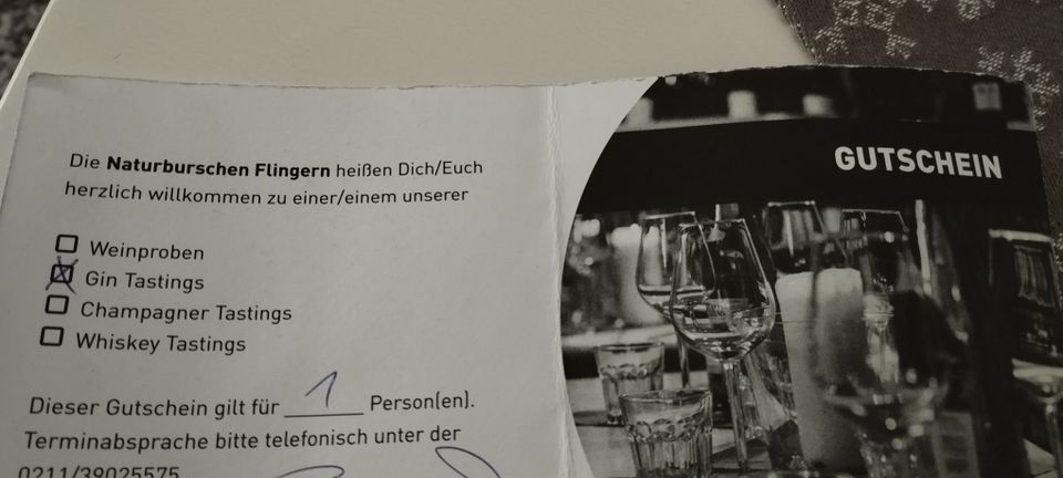 Gin Tasting Naturburschen Flingern Düsseldorf in Essen