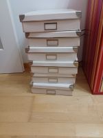 Büro Kisten stapelbar mit Deckel 28 cm x 35 cm 9 cm beige München - Ramersdorf-Perlach Vorschau
