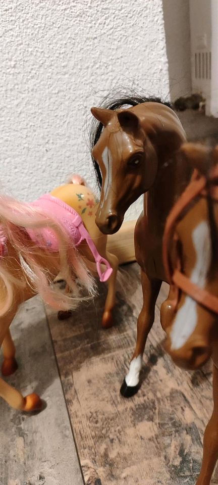 Barbie singt mit drei Pferden Barbie Pferd in Billigheim-Ingenheim