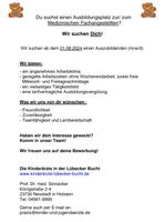 Auszubildene/r gesucht - MFA (Medizinische Fachangestellte/r) Kreis Ostholstein - Neustadt in Holstein Vorschau