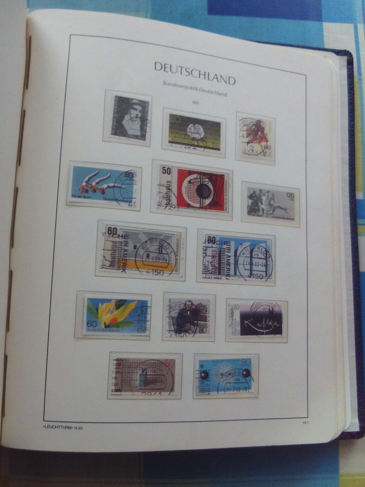 Bund 1976-1990,gestempelte Sammlung im Vordruckalbum in Horn-Bad Meinberg