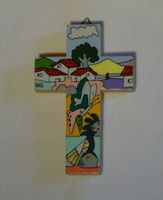 kleines buntes Holzkreuz Bayern - Obertraubling Vorschau