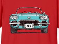 Corvette C1, Chevy, Chevrolet, Vette, hochwertiges T-Shirt Bayern - Olching Vorschau