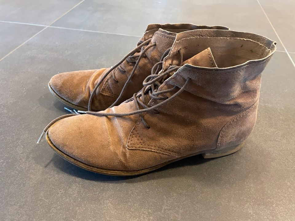 OXMOX Wildleder Schuhe braun Gr. 38 in Erbendorf