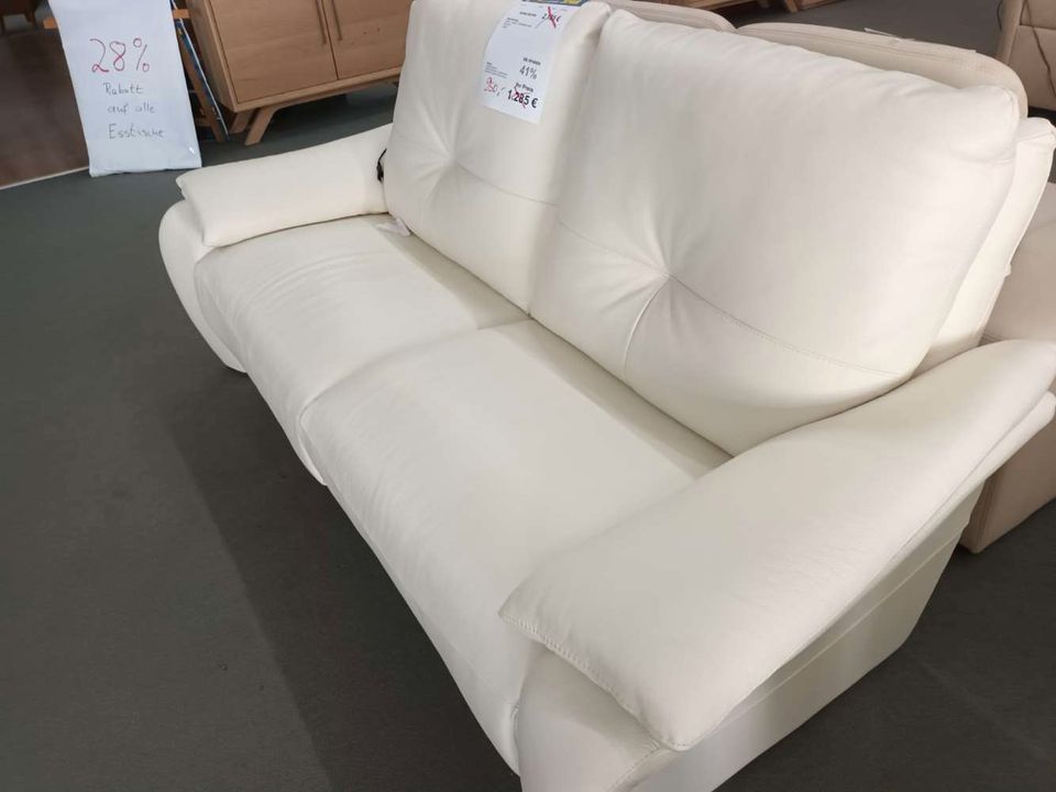 (E) Sofa, Couch, 2-Sitzer Leder statt 2185€ in Eisleben