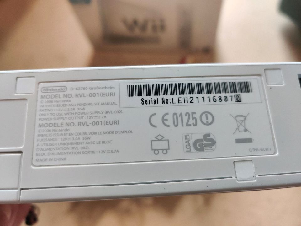 Nintendo Wii Konsole RVL-001 in OVP ohne Controller in Geisa