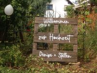 Willkommen Plaette Schild Holz Hochzeit Standesamt Deko Bayern - Hausen Oberfr. Vorschau