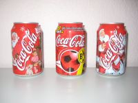 3 x Coca Cola - DOSE v. 2002  BVB + Weihnachten ungeöffnet / voll Baden-Württemberg - Radolfzell am Bodensee Vorschau