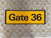 Flughafen Schild original „Gate 36“ Münster (Westfalen) - Roxel Vorschau