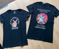 Zwei T-Shirts lustige Sprüche Größe S Niedersachsen - Jembke Vorschau