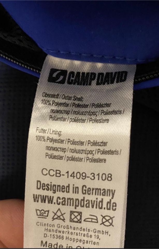 Jacke Camp David / Gr S Softshell in blau in Greifswald