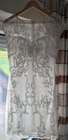 Cocktailkleid, Partykleid weiß-silber mit Pailletten Niedersachsen - Wallmoden Vorschau