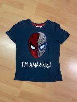 T-Shirt Spiderman wie NEU mit WendePailletten Gr. 134 Bayern - Erlangen Vorschau