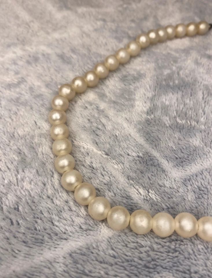 Perlenkette Perle Kette Halskette Modeschmuck 20cm in Sankt Augustin