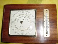 70er 80er Jahre Wetterstation DDR Fa.NÄSER Gold Holz Thermometer Bayern - Velburg Vorschau