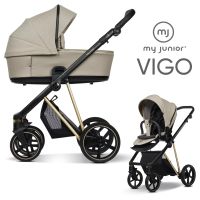 My Junior VIGO - 2in1 Kinderwagen-Set - Mia Alpina Gold - XXL-Zubehörpaket - NEU Hessen - Fulda Vorschau