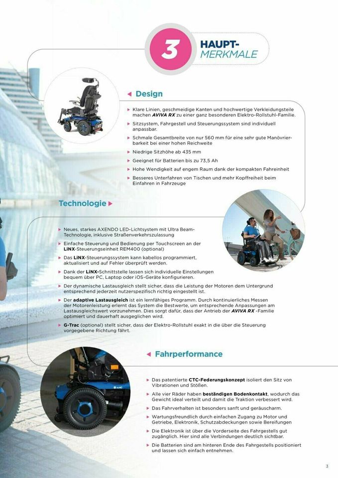 Neu INVACARE AVIVA RX20 Elektrorollstuhl elektrischer Rollstuhl in Stockach