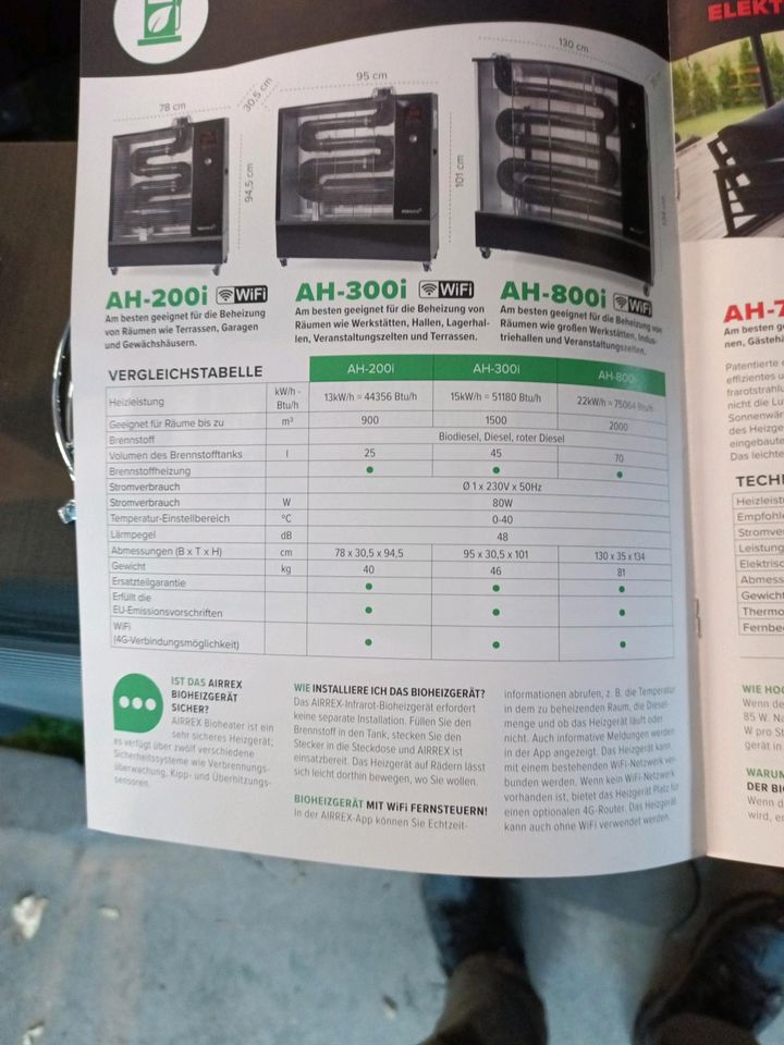 Airrex Ah200i Hallenheizung Diesel Heizöl Infrarot Werkstattofen in Gütersloh