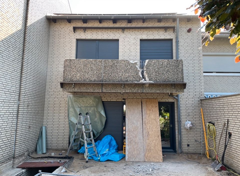 Balkon abschneiden Vordach trennen Abbruch in Dorsten