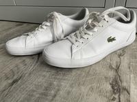 LACOSTE Sneaker Leder, weiß, Gr 43/US 10/UK9, neuwertiger Zustand Rheinland-Pfalz - Oppenheim Vorschau