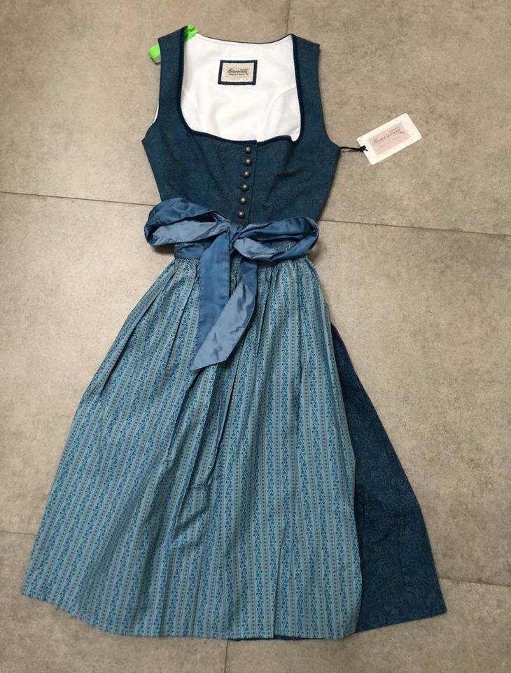 *Outlet*neues Dirndl blau Gr. 36, UVP 190€ in Oberschweinbach