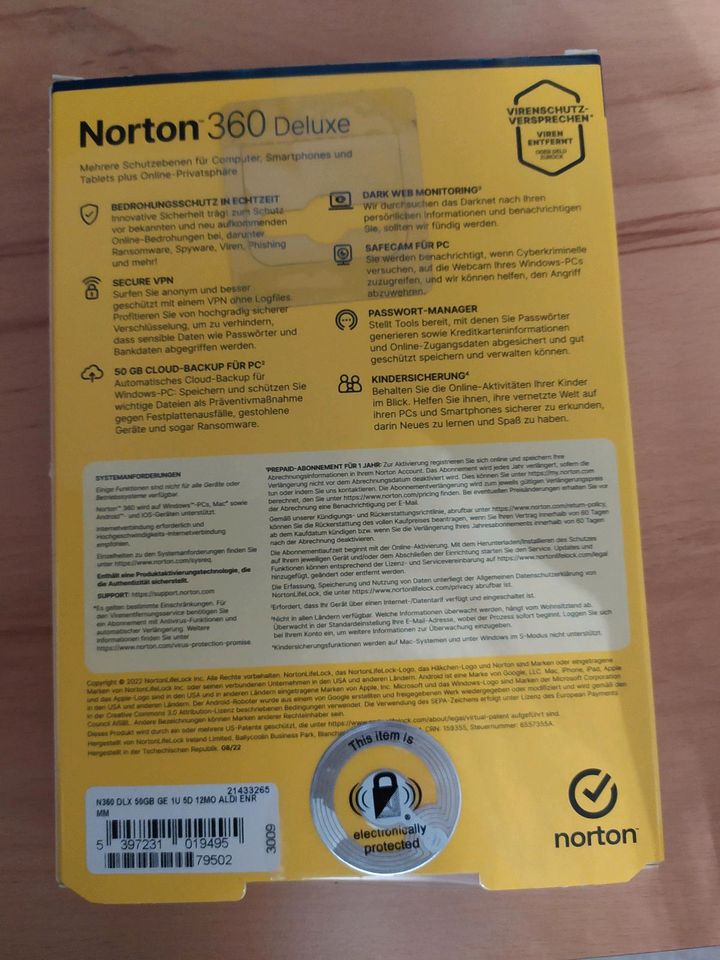 Norton 360 Deluxe Software Virenschutz in Woltersdorf