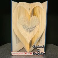 Gefaltetes Buch Herz Buchfalter Geschenkidee Buchkunst Bayern - Erlangen Vorschau