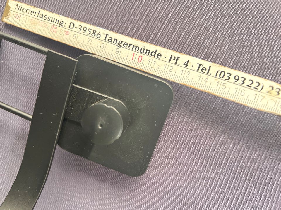 HANDTUCHHALTER SCHWARZ 60 cm ohne Bohren Dusche Bad Saugknöpfe in Mannheim