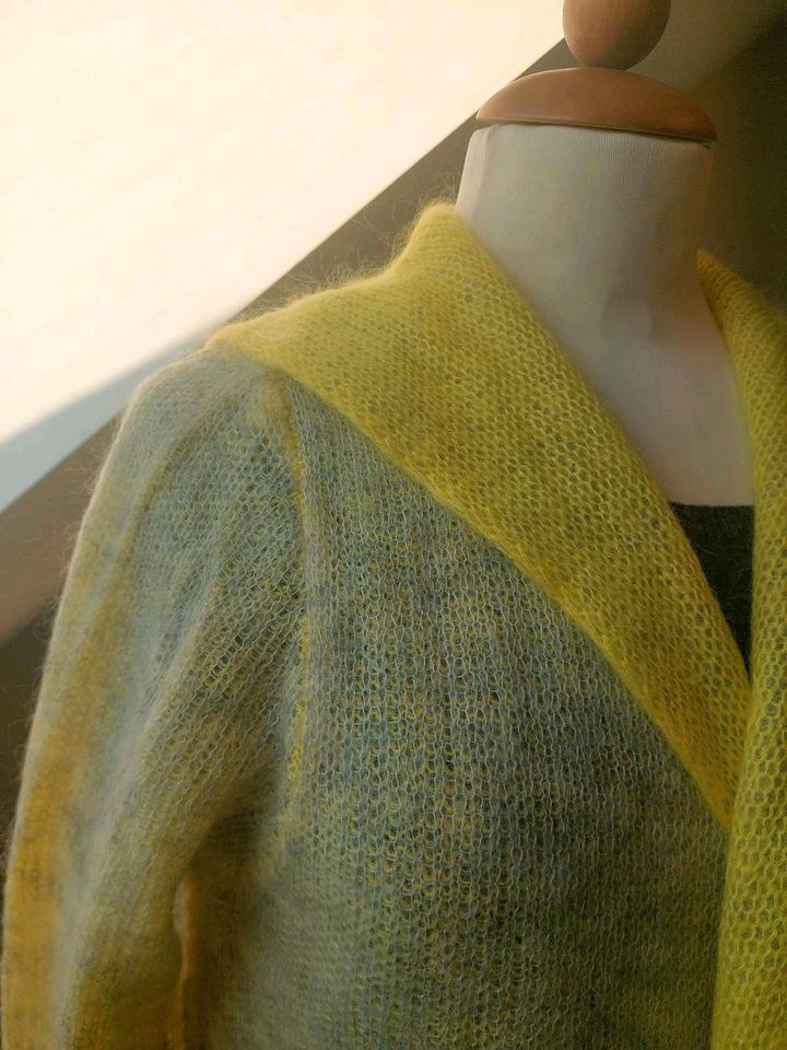 Lieblingsstück  Cardigan  gr. 38 neu Mohair silber/gelb in Düsseldorf